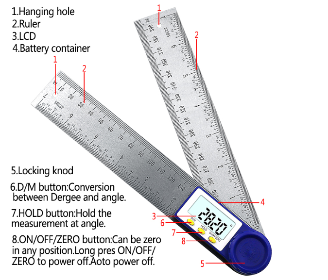 Electronic Digital Protractor - Store4Sorts
