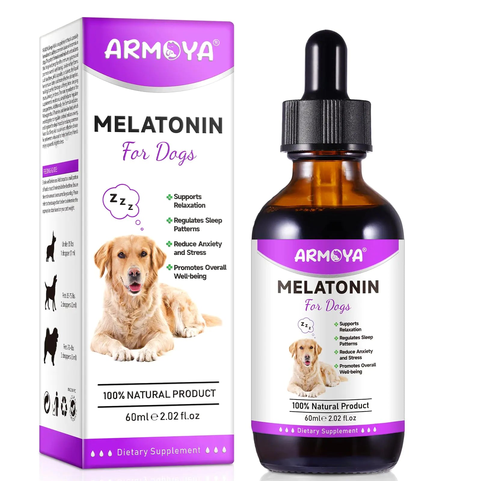 Melatonin for Dogs - Dog Melatonin - Dog Melatonin for Small Dogs - Cat Melatonin - Anxiety & Stress Relief - Promote Relaxation & Deep Sleep for Cat & Dog - Store4Sorts